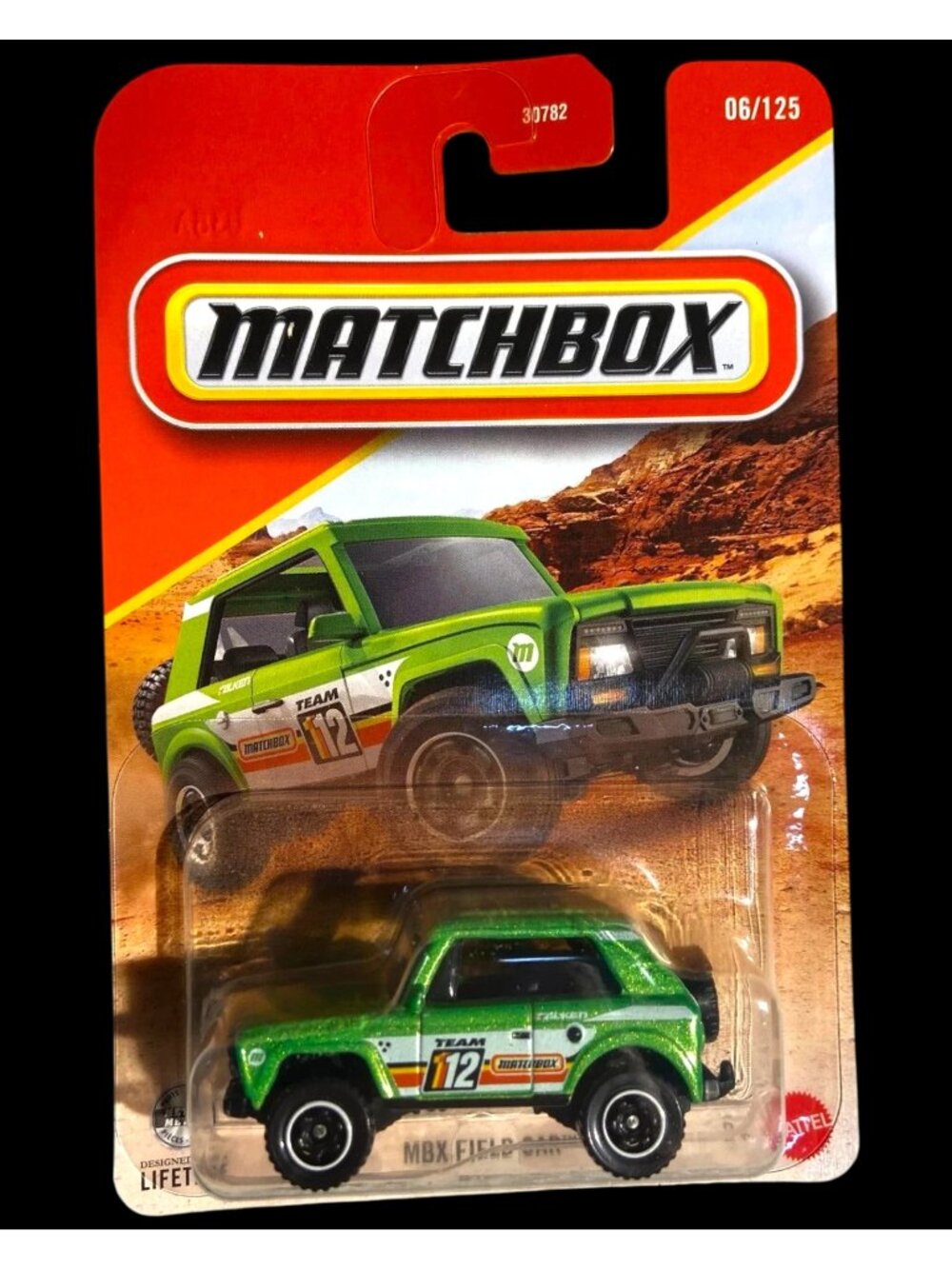 Matchbox 2026 MBX Field Car 6 1:64 Die Cast Off Road Utility Vehicle